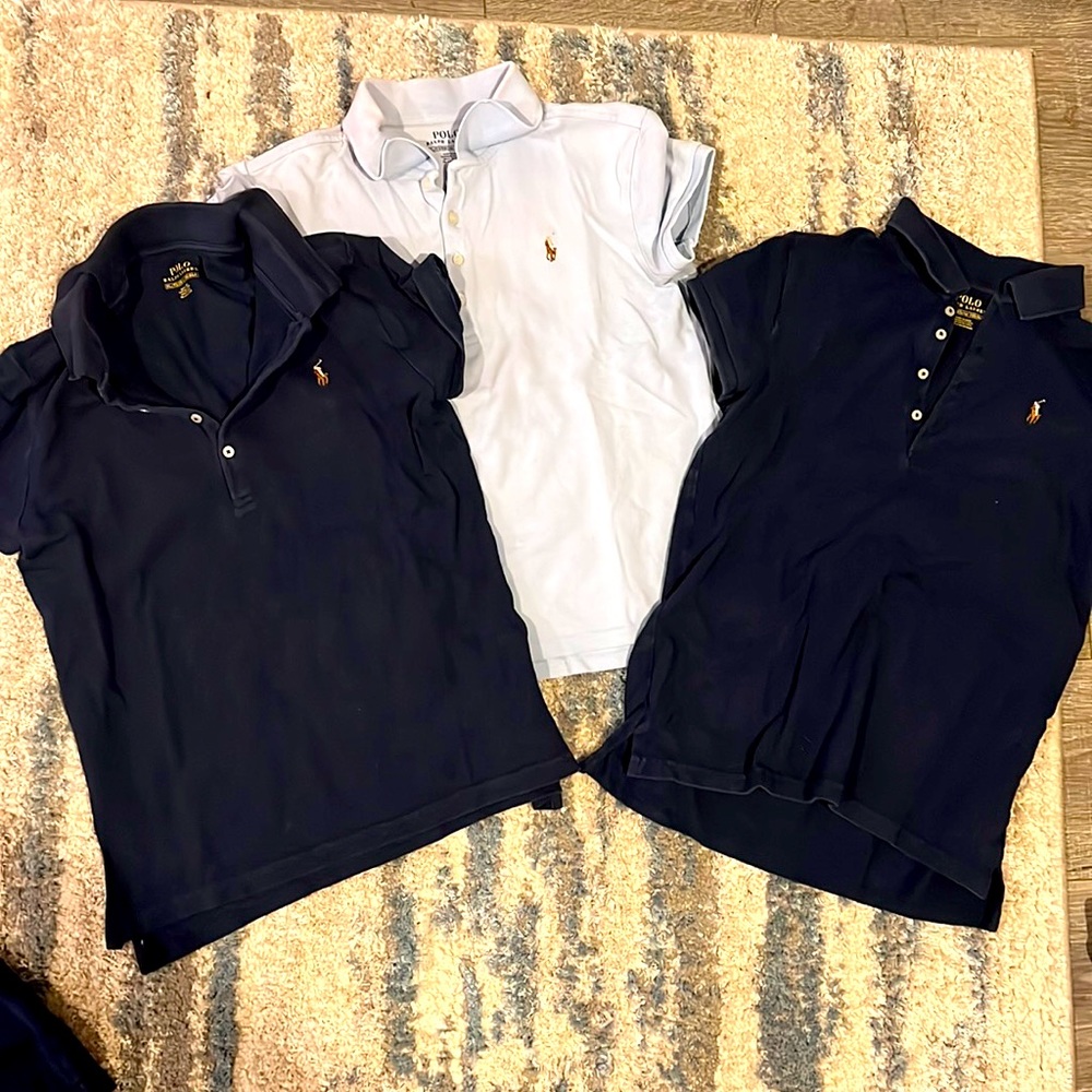 Ralph Lauren polo 3 girls size xl (16) school uniform polos